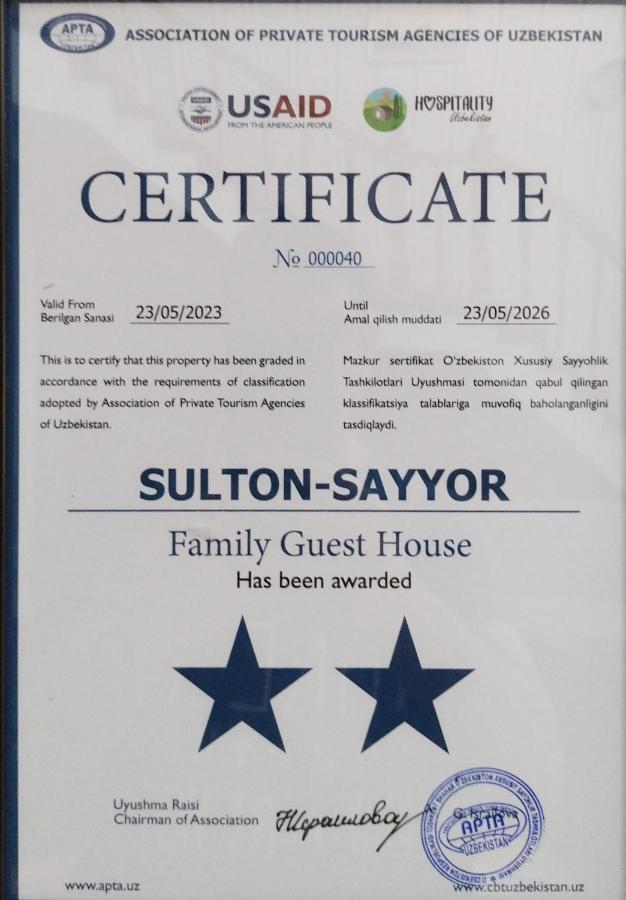 Sulton-Sayyor Otel Hive Dış mekan fotoğraf